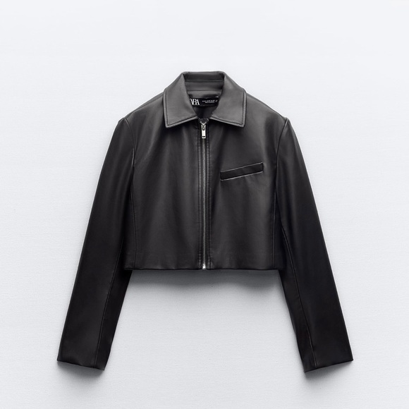 Zara Faux Leather Jacket - Picture 2 of 4